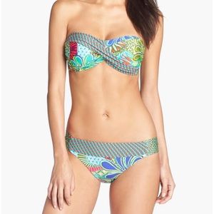 Trina Turk Zanzibar bandeau top + shirred bikini 4
